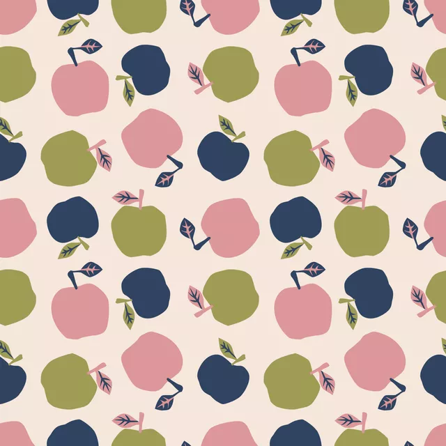 Kissen Muster Äpfel