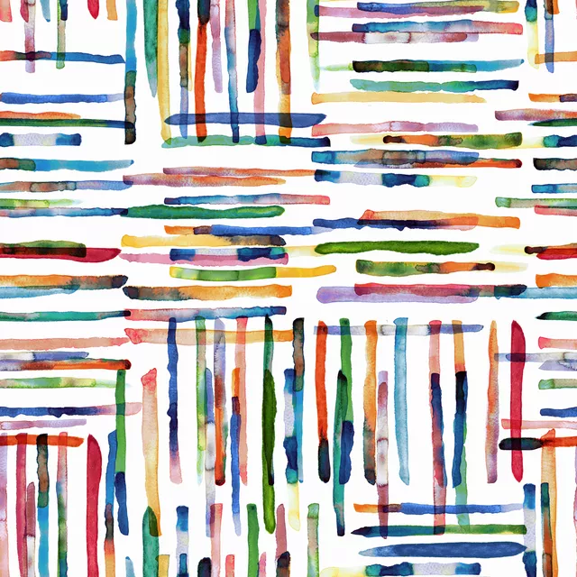 Tischdecke Bunt Minimal Streifen Aquarell