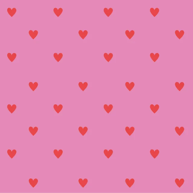 Raffrollo Mistletoe Pink Hearts