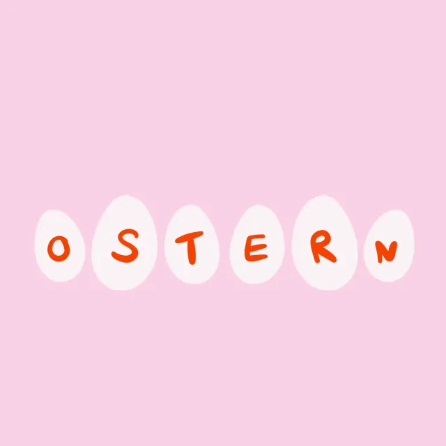 Kissen Ostern Ostereier Pink