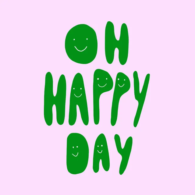 Kissen Oh happy day Smile