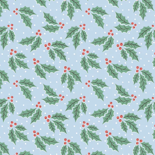 Kissen tossed holly - green and blue