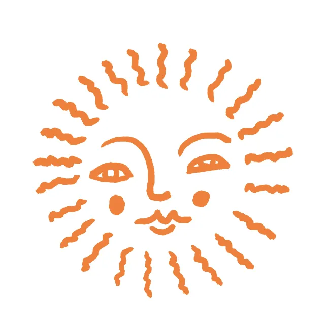 Servietten Sommer Sonne orange
