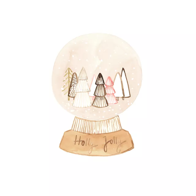 Kissen cozy Christmas-Schneekugel