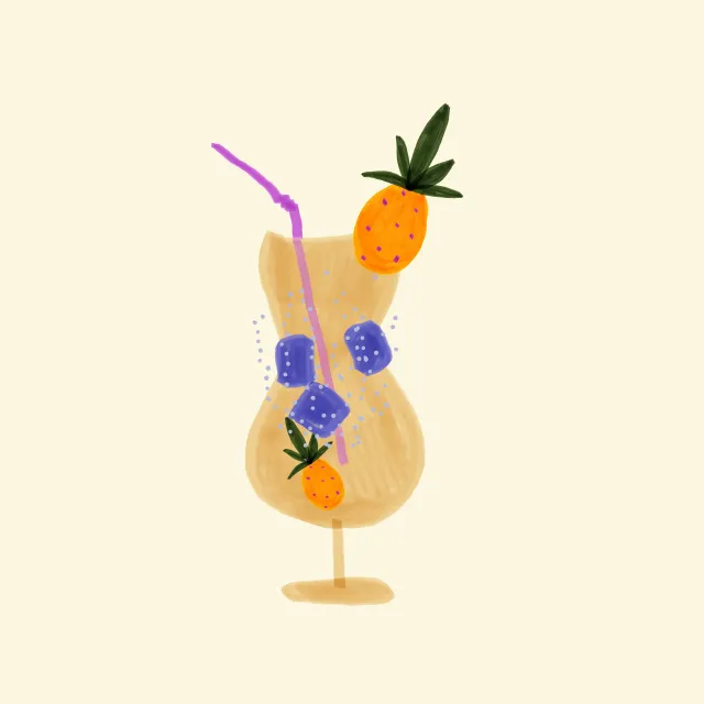 Bodenkissen Piña Colada