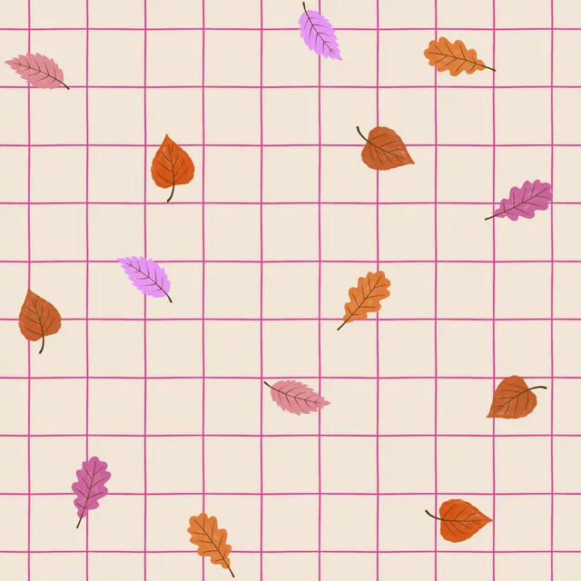 Bettwäsche Checks Herbstblätter