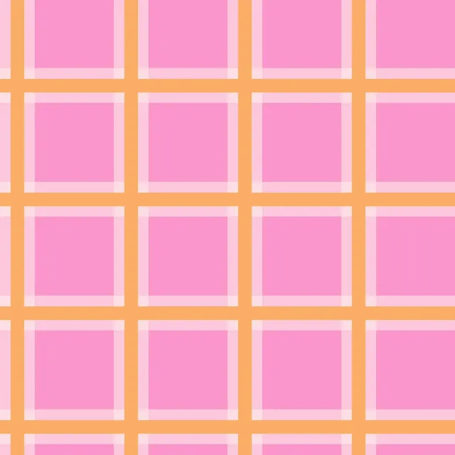 Bankauflage Pink Orange Karo