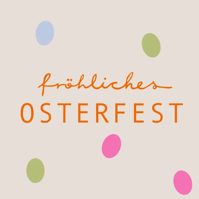 Kissen fröhliches Osterfest Beige