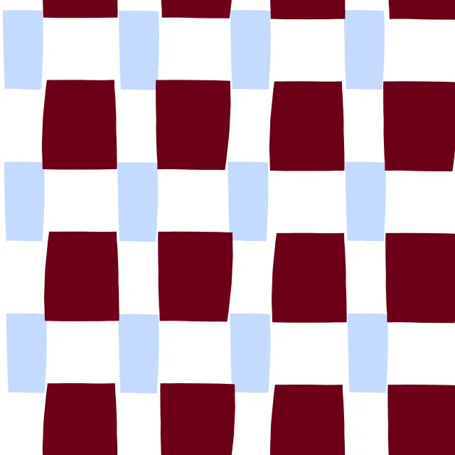 Dekovorhang Karo Himmelblau & Beerenrot