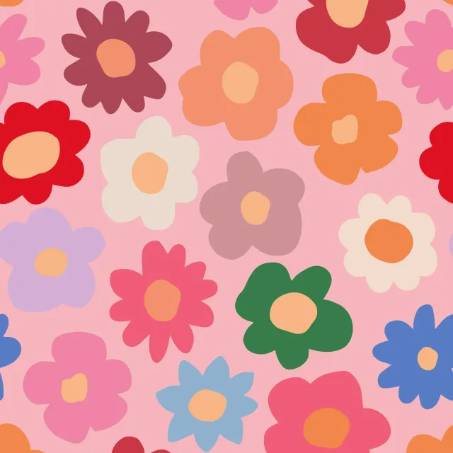 Kissen Daisy Allover rosa