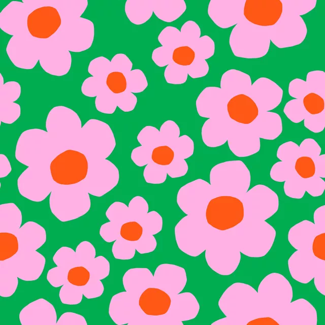 Bankauflage Vibrant spring pink green