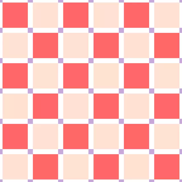 Tischdecke Chessboard Crossed Red