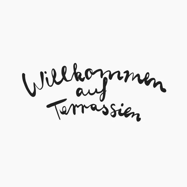 Kissen Willkommen auf Terrassien