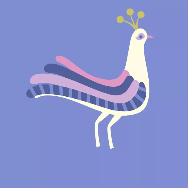 Kissen Farbfreude Pfau 1