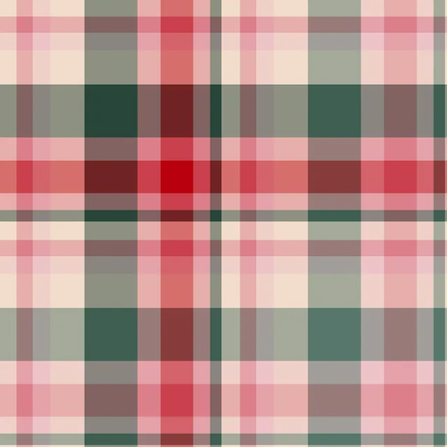 Servietten Xmas - Plaid rot-grün