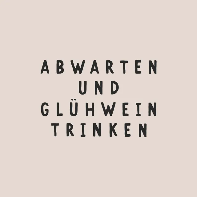 Servietten Glühwein trinken beige