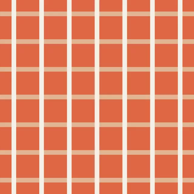 Bankauflage Checks Red Beige