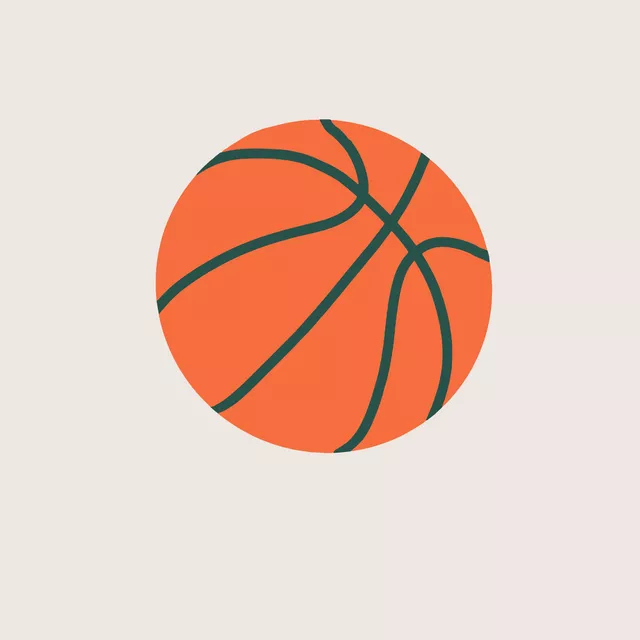 Servietten Basketball