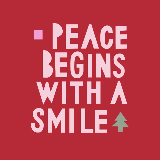 Geschirrtücher Peace and Smile rot und rosa