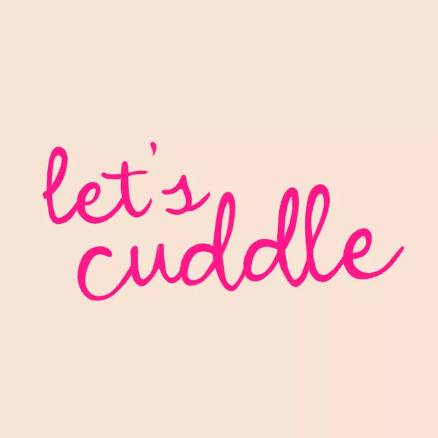 Kissen Let's cuddle pink