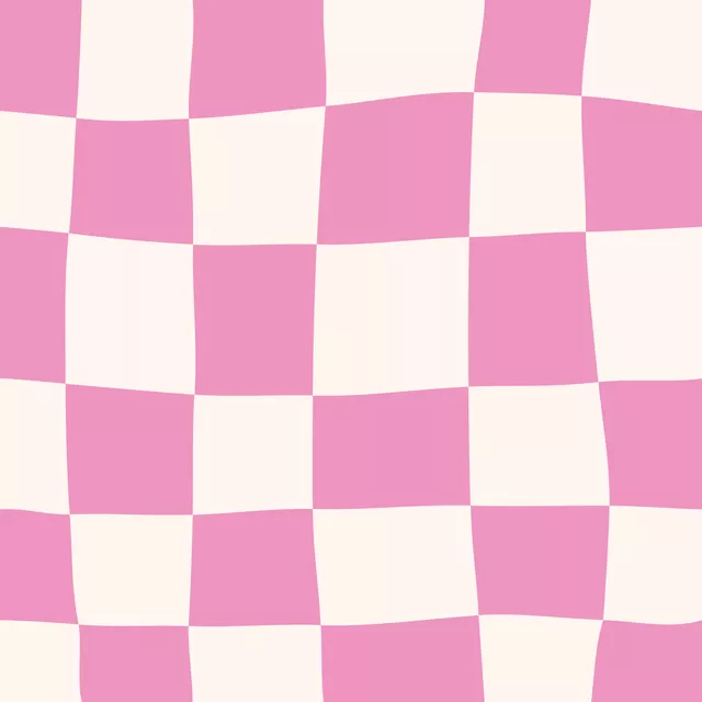 Kissen Crazy Chessboard Pink