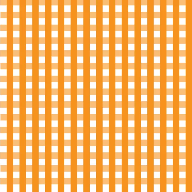 Bettwäsche Karo Kariert Gingham orange