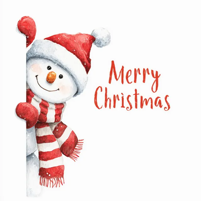 Kissen Schneemann Merry Christmas I