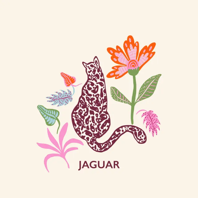 Tischläufer Jaguar pink