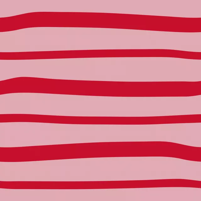 Sitzkissen Querstreifen Rot Pink