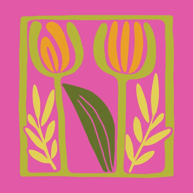 Servietten Minimalist  Tulip Pink