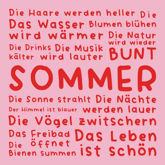 Kissen SOMMER VIBES - rosarot