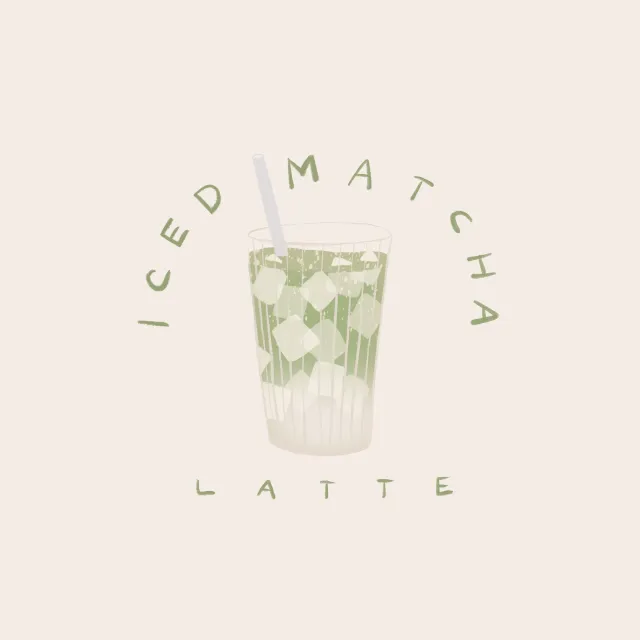 Kissen Iced Matcha Latte Beige