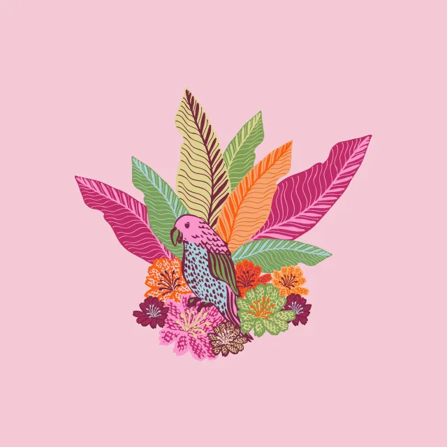 Sitzkissen Frühlingsparadies Rosa