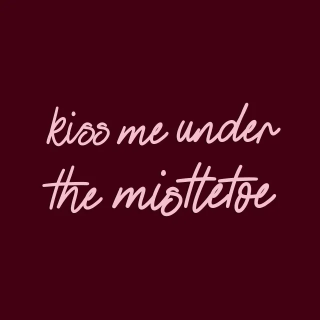 Tischset Kiss Me Under The Mistletoe