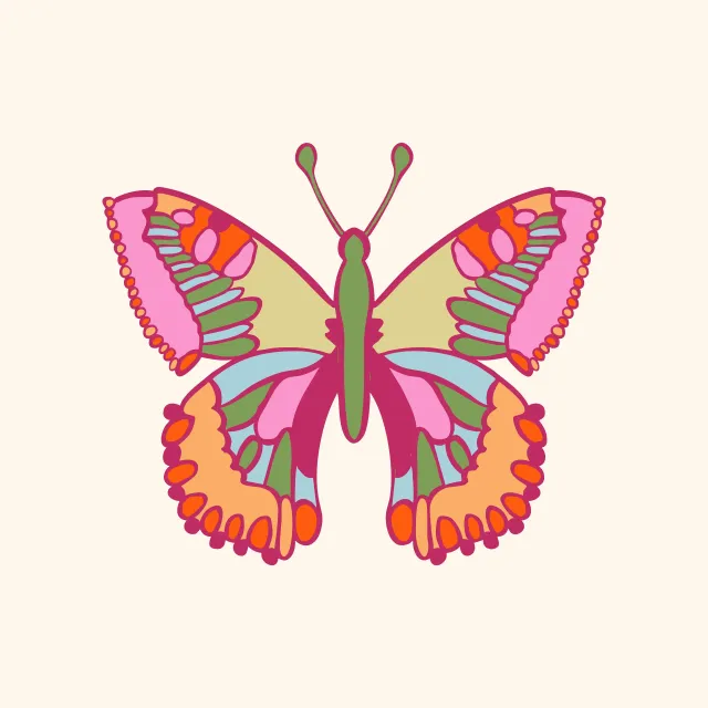 Geschirrtücher Schmetterling bunt