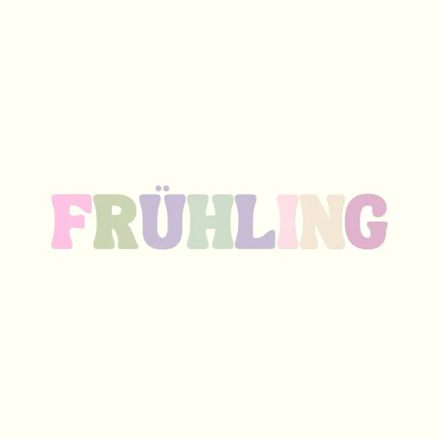 Tischläufer Frühling PastelVibes Spruch