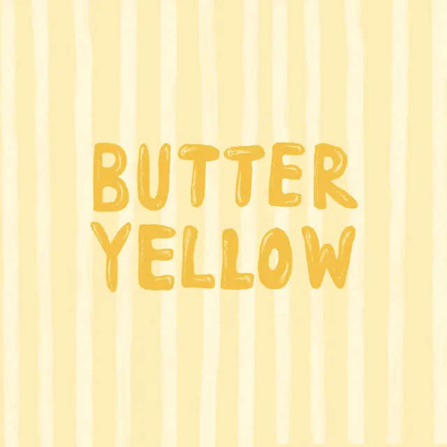 Kissen Butter Yellow gestreift