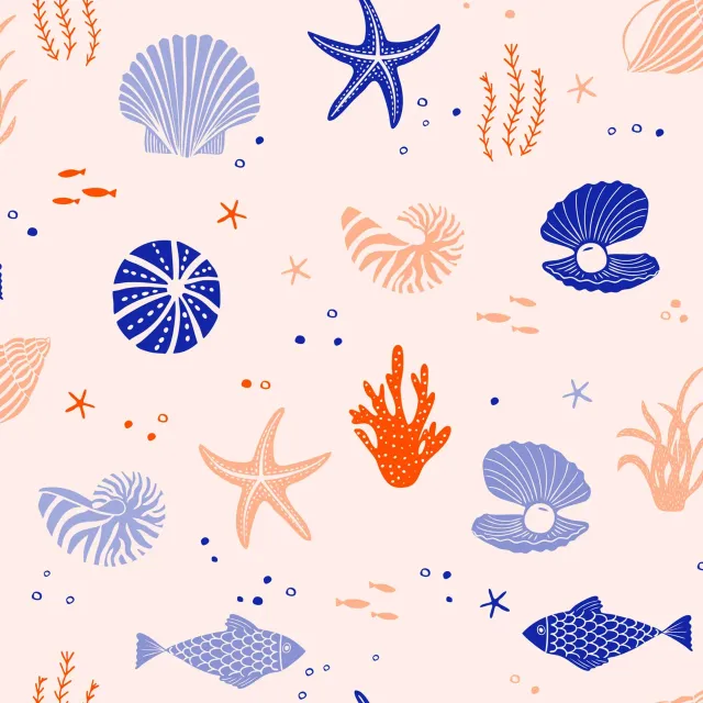 Tischset coastal summer allover