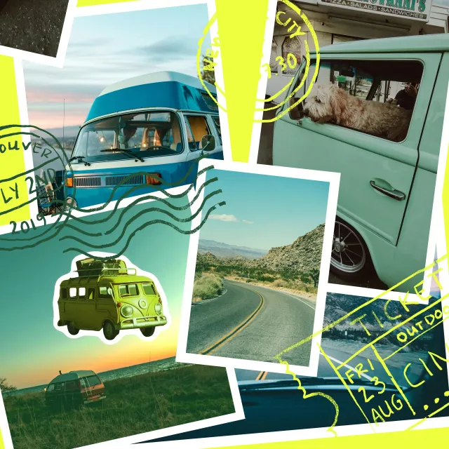 Kissen Exploring Summer Collage