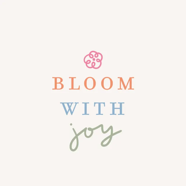 Kissen Bloom with joy bunt