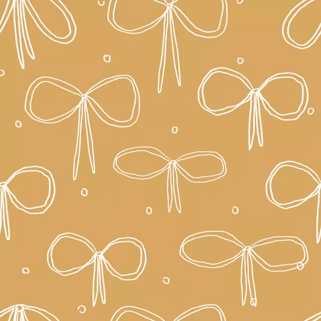 Tischläufer Schleifenmuster gelb