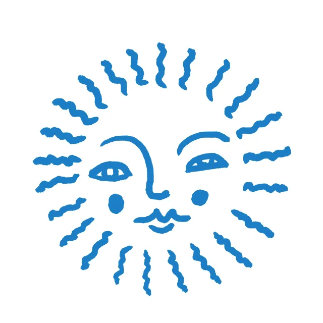 Kissen Sommer Sonne blau