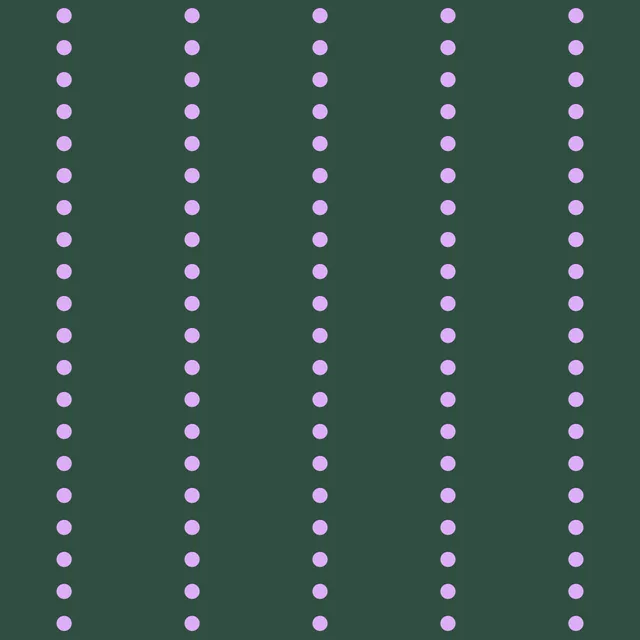 Tischläufer Lila gepunktet auf dunkelgrün