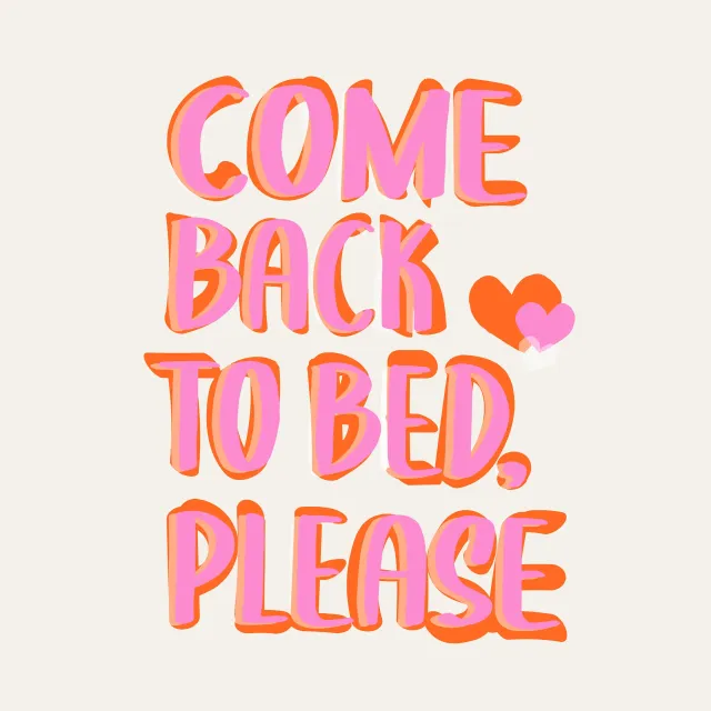 Kissen Pop-Art-Come-back-to-Bed