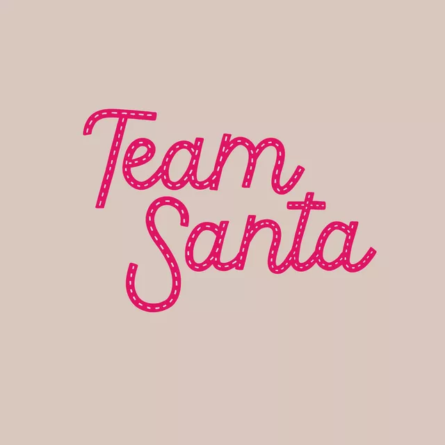 Tischset Team Santa pink