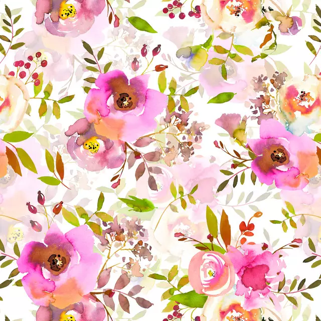 Kissen Üppige pink farbene Rosen