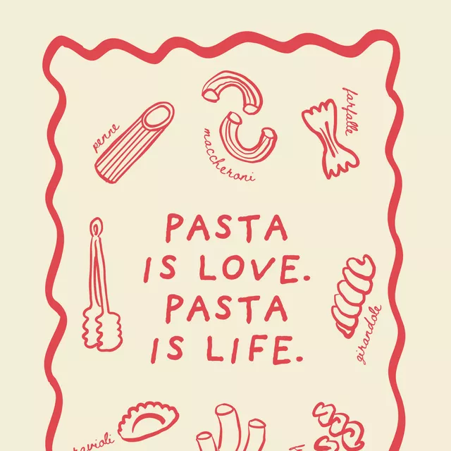 Geschirrtücher Pasta is Love