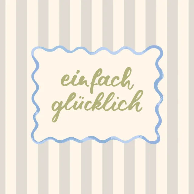 Tischset einfach glücklich beige