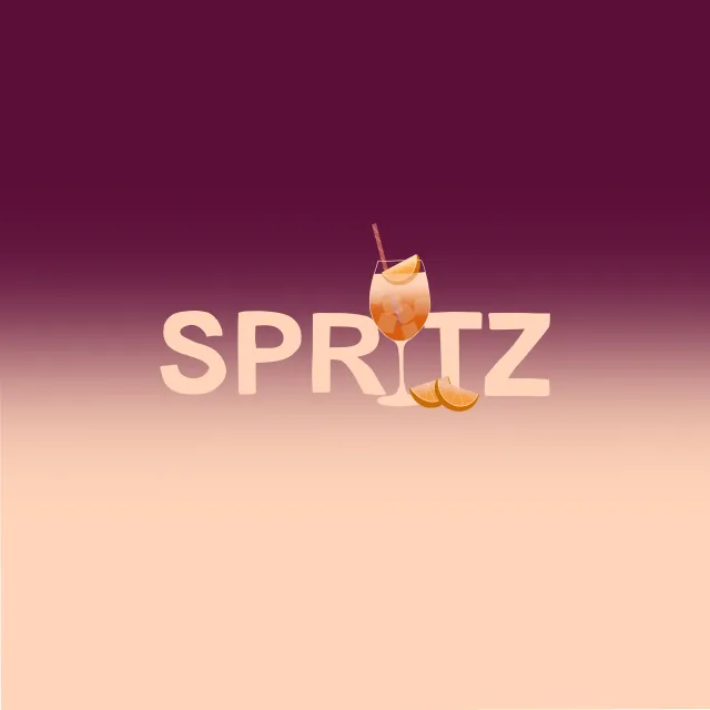 Sitzkissen Spritz Typo Verlauf Beere