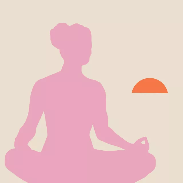 Kissen Me time beige Meditation